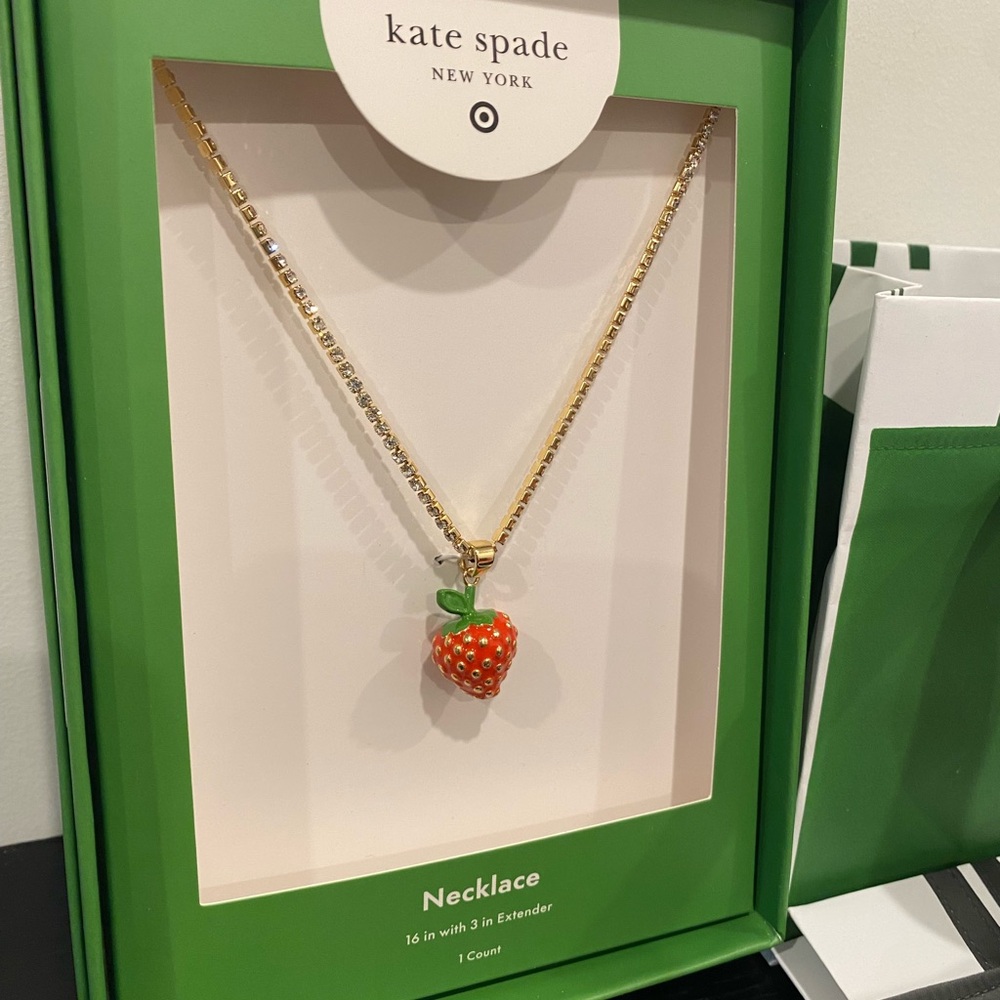 Kate Spade for Target Strawberry Pendant Necklace